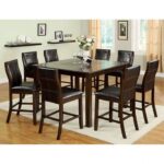 Townsend Counter Ht. Chair Set of 2 BY Furniture of America in Brown – Dining Chair & Bench – View 2