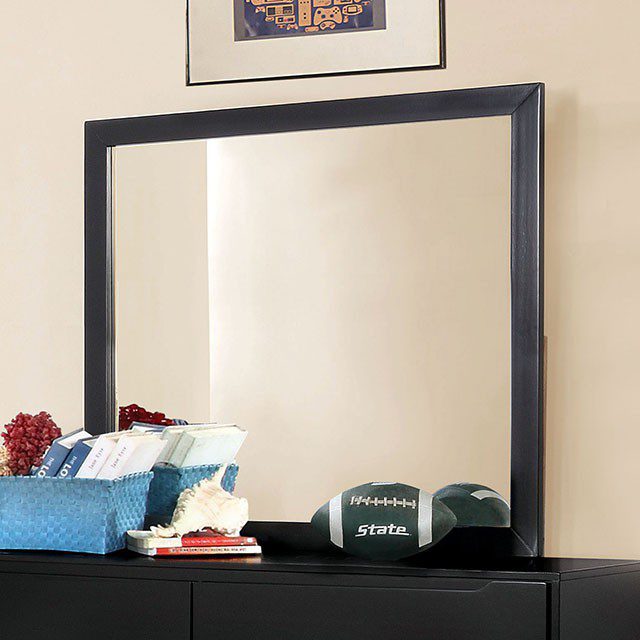 Lennart Rectangular Mirror Cm7386Bk-M By Furniture Of America | Mobilia Cleopatra 3 Lennart Rectangular Mirror CM7386BK-M BY Furniture of America - Image 1