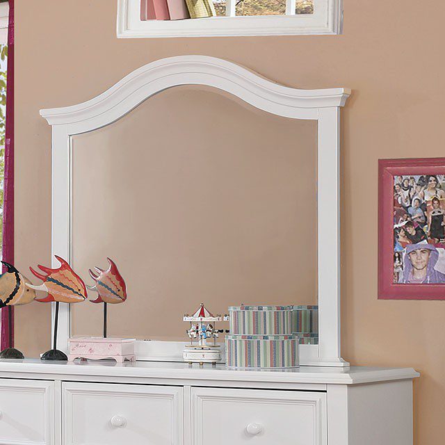 Olivia Mirror Cm7155Wh-M By Furniture Of America | Mobilia Cleopatra 3 Olivia Mirror CM7155WH-M BY Furniture of America - Image 1