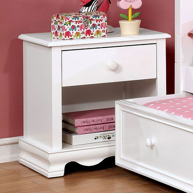 Dani Nightstand Cm7159Wh-N By Furniture Of America | Mobilia Cleopatra 3 Dani Nightstand CM7159WH-N BY Furniture of America - Image 1