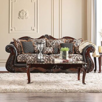 Brown, Espresso Jamael Sofa SM6405-SF  BY Furniture of America