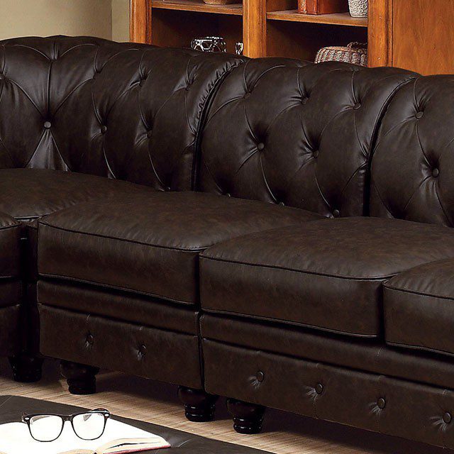 Stanford Armless Chair Cm6270Br-Ch By Furniture Of America | Mobilia Cleopatra 3 Stanford Armless Chair CM6270BR-CH BY Furniture of America - Image 1