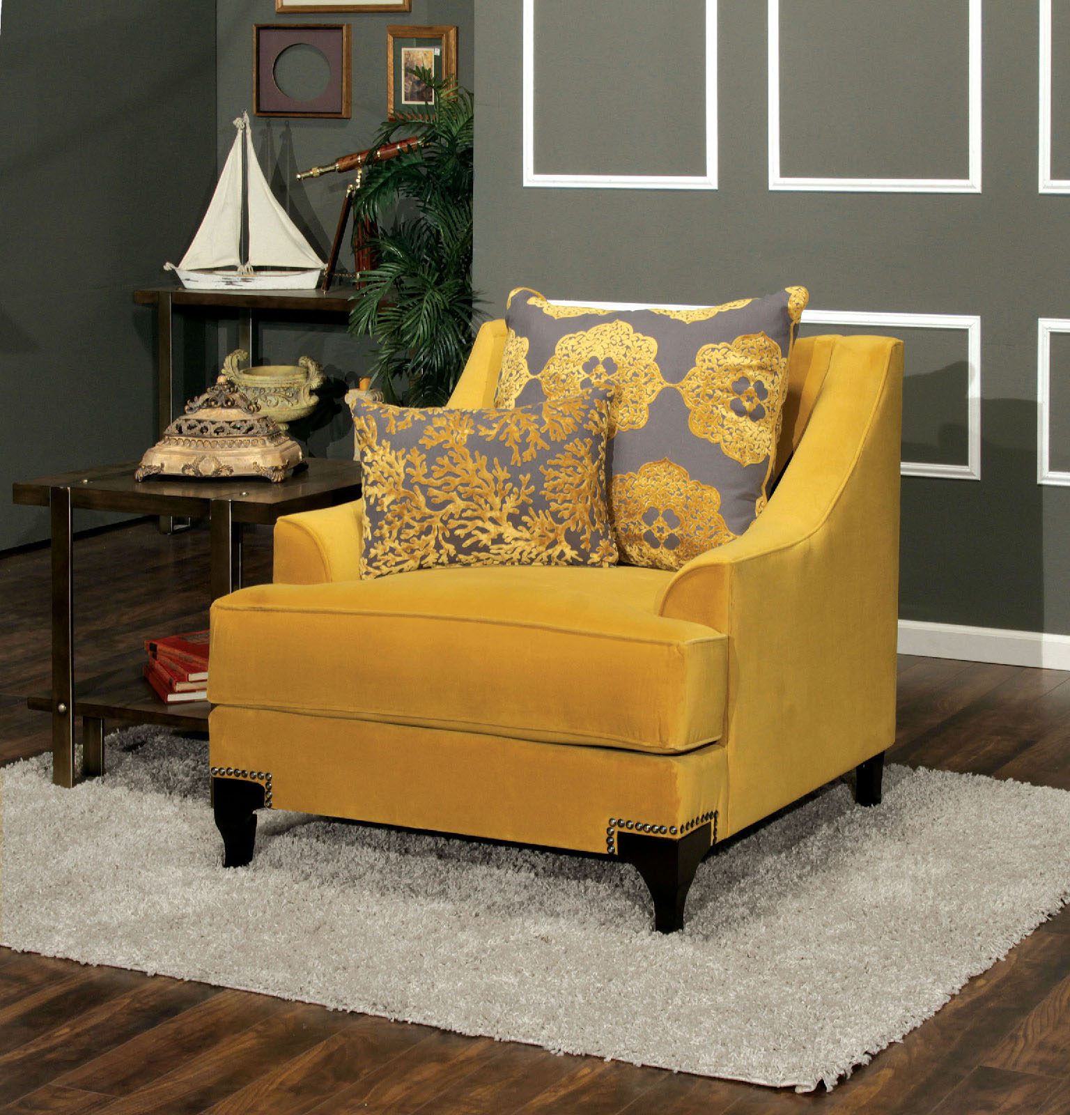 Viscontti Chair Sm2201-Ch By Furniture Of America | Mobilia Cleopatra 3 Viscontti Chair SM2201-CH BY Furniture of America - Image 1