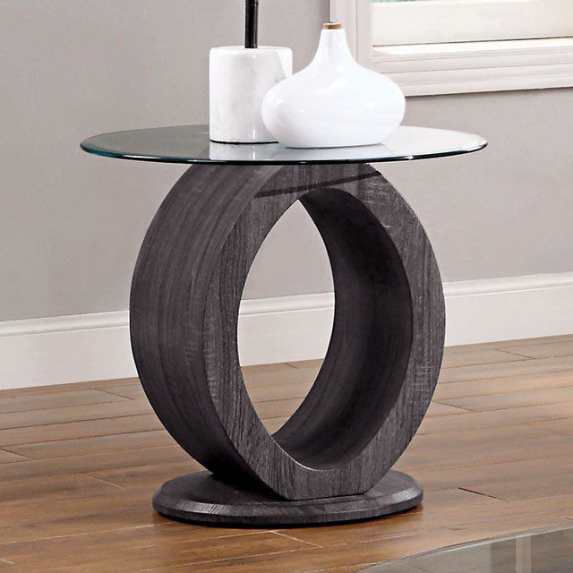 Lodia End Table Cm4825Gy-E By Furniture Of America | Mobilia Cleopatra 3 Lodia End Table CM4825GY-E By Furniture of America - Image 1