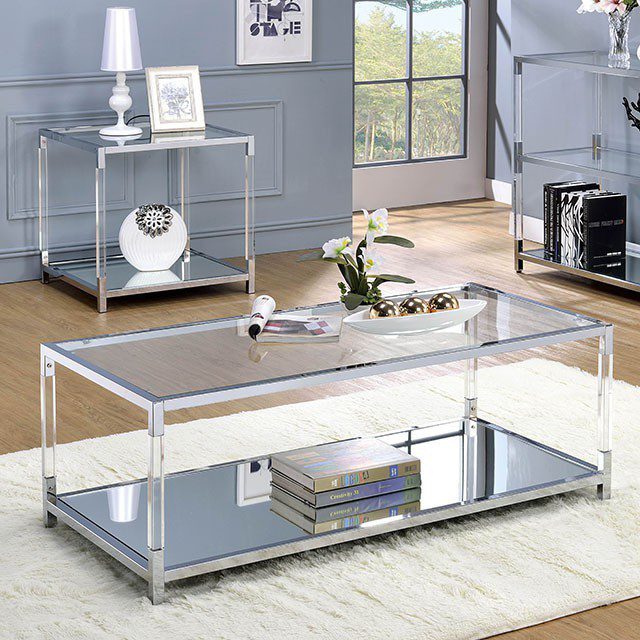 Ludvig Coffee Table Cm4153C By Furniture Of America | Mobilia Cleopatra 3 Ludvig Coffee Table CM4153C By Furniture of America - Image 1