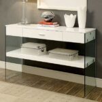Raya Sofa Table CM4451WH-S By Furniture of America in White – Side Tables – View 2