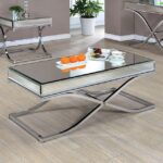 Sundance Coffee Table CM4230CRM-C By Furniture of America in Chrome – View 3