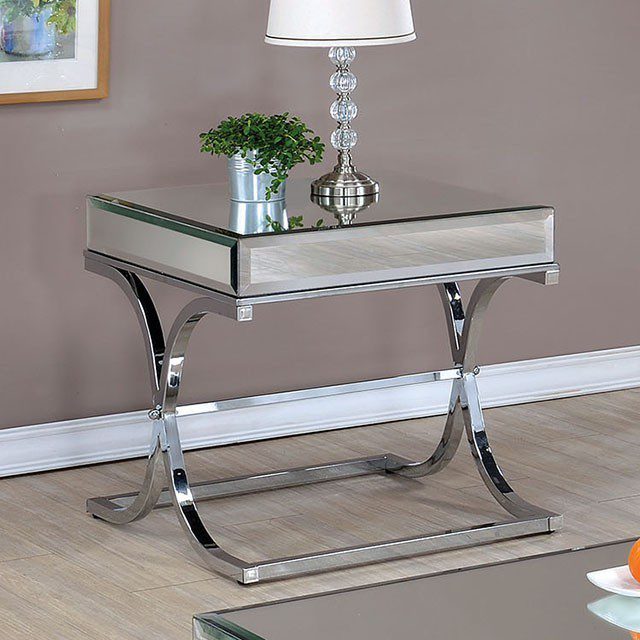 Sundance End Table Cm4230Crm-E By Furniture Of America | Mobilia Cleopatra 3 Sundance End Table CM4230CRM-E By Furniture of America - Image 1