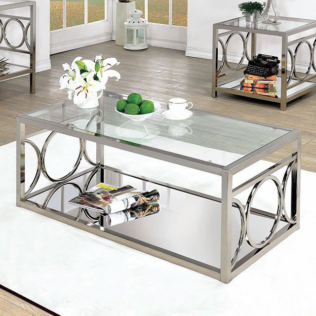 Rylee Coffee Table Cm4166Crm-C By Furniture Of America | Mobilia Cleopatra 3 Rylee Coffee Table CM4166CRM-C By Furniture of America - Image 1