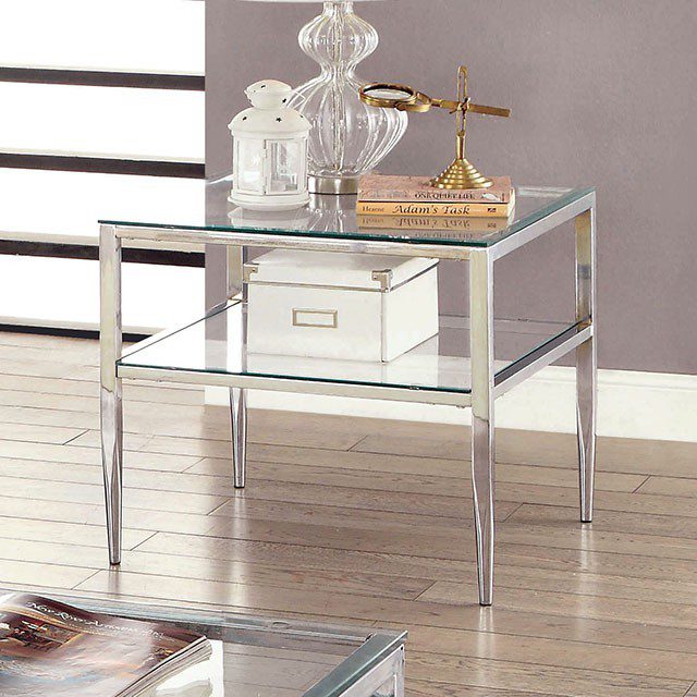 Tanika End Table Cm4162Crm-E By Furniture Of America | Mobilia Cleopatra 3 Tanika End Table CM4162CRM-E By Furniture of America - Image 1
