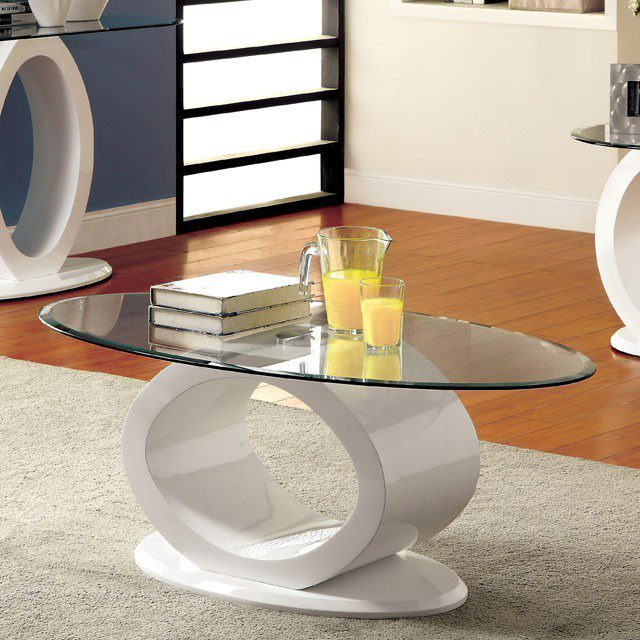 Lodia Coffee Table Cm4825Wh-C By Furniture Of America | Mobilia Cleopatra 3 Lodia Coffee Table CM4825WH-C By Furniture of America - Image 1