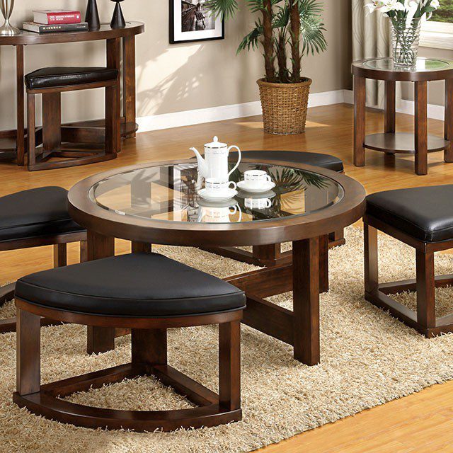 Crystal Cove Coffee Table Cm4321C By Furniture Of America | Mobilia Cleopatra 3 Crystal Cove Coffee Table CM4321C By Furniture of America - Image 1