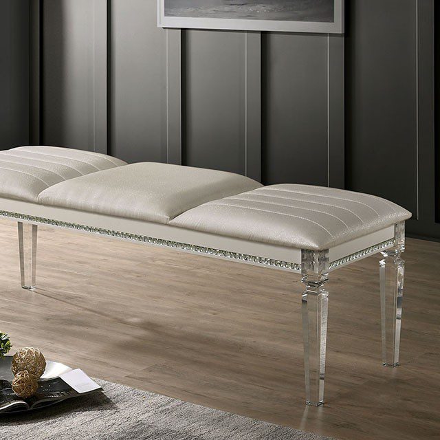 Maddie Bench Cm7899Bn By Furniture Of America | Mobilia Cleopatra 3 Maddie Bench CM7899BN By Furniture of America - Image 1