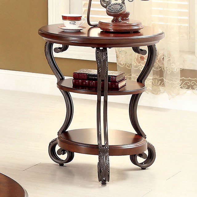 May Side Table Cm4326T By Furniture Of America | Mobilia Cleopatra 3 May Side Table CM4326T By Furniture of America - Image 1