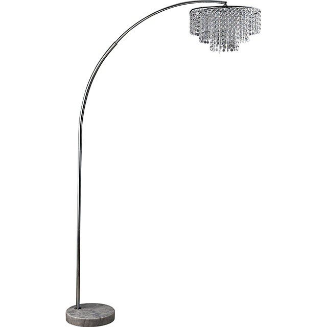 Julie Floor Lamp L76938Sn By Furniture Of America | Mobilia Cleopatra 3 Julie Floor Lamp L76938SN By Furniture of America - Image 1