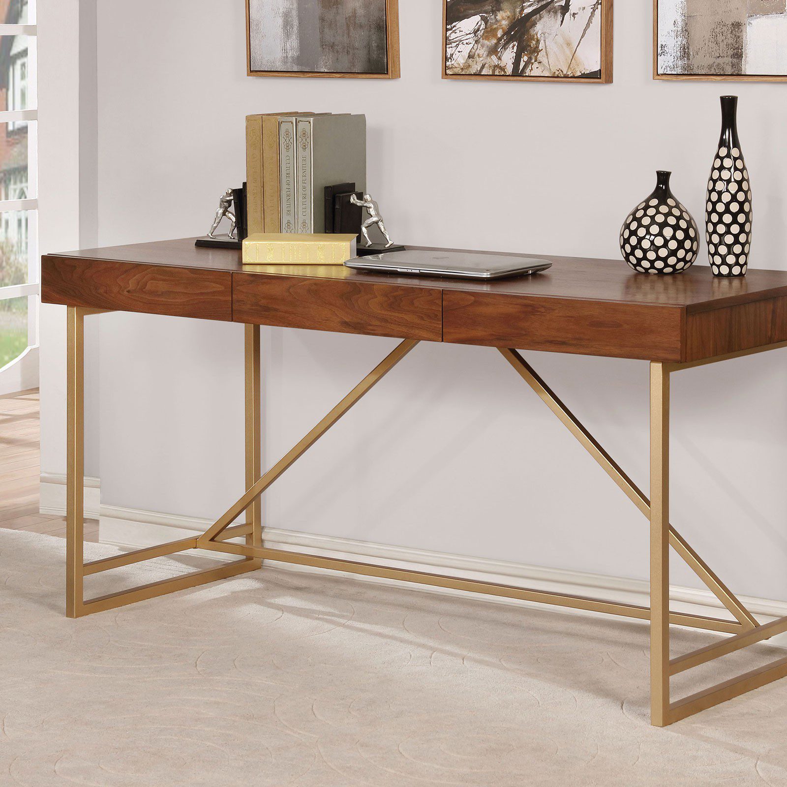 Halstein Desk Cm-Dk6447 By Furniture Of America | Mobilia Cleopatra 3 Halstein Desk CM-DK6447 By Furniture of America - Image 1