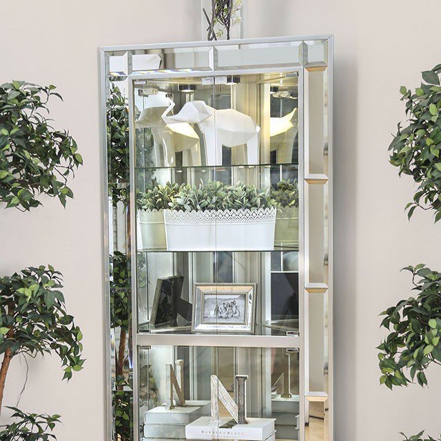 Chouteau Curio Cabinet Cm-Cr151 By Furniture Of America | Mobilia Cleopatra 3 Chouteau Curio Cabinet CM-CR151 By Furniture of America - Image 1