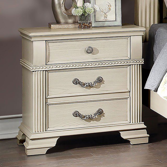 Pamphilos Night Stand Foa7144Wh-N By Furniture Of America | Mobilia Cleopatra 3 Pamphilos Night Stand FOA7144WH-N By Furniture of America - Image 1