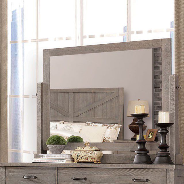 Brenna Mirror Cm7435Gy-M By Furniture Of America | Mobilia Cleopatra 3 Brenna Mirror CM7435GY-M By Furniture of America - Image 1