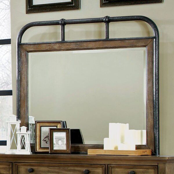 Mcville Mirror w/ Metal Frame CM7558MM By Furniture of America - Image 2