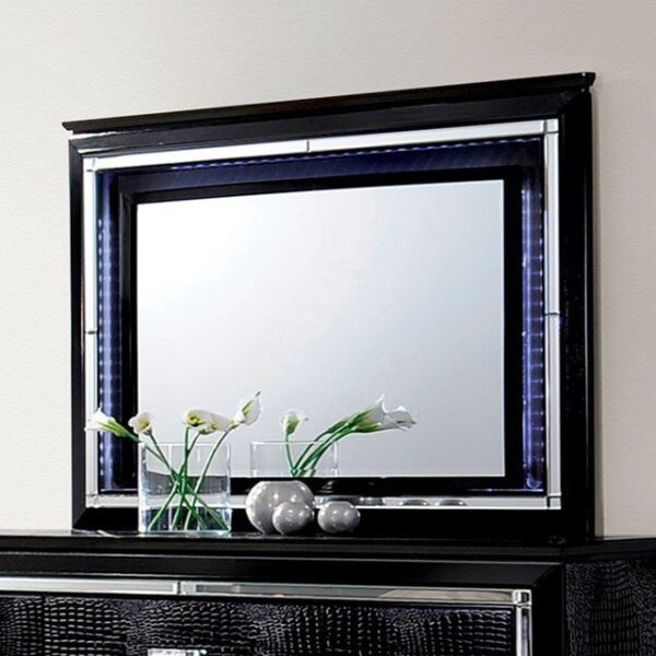 Bellanova Mirror CM7979BK-M By Furniture of America - Image 2