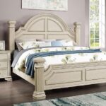 Antique White Pamphilos Bed FOA7144WH By Furniture of America