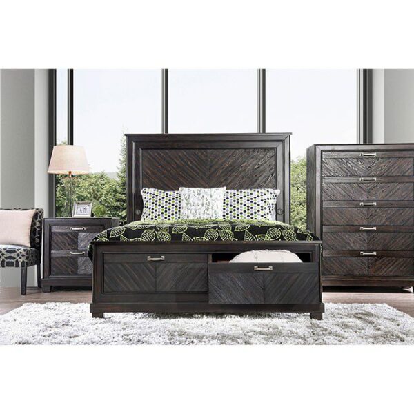 Espresso Argyros Bed CM7315  By Furniture of America - Image 2