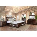 Brown Cherry Brandt Bed CM7302CH By Furniture of America - Image 3