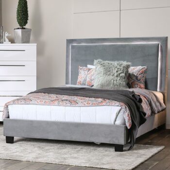 Gray Erglow Bed CM7695GY By Furniture of America