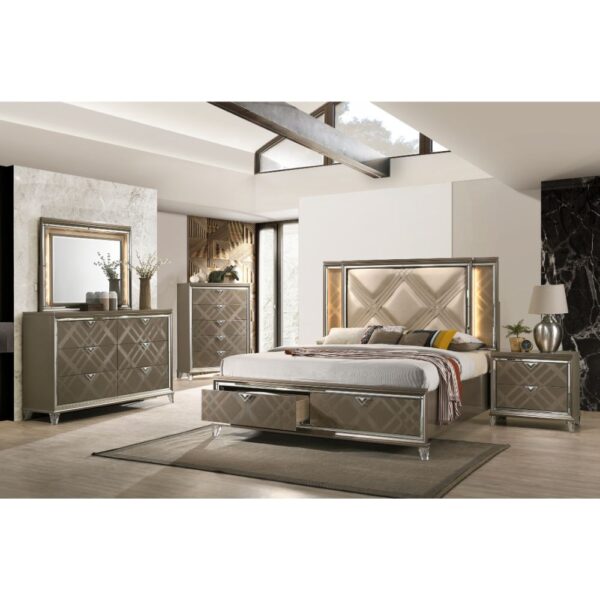 Dark Champagne Skylar Dresser 25325 by ACME - Image 5