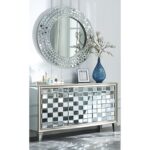 Silver 5 PCs Bedroom Set HD-6039 By Homey Design - Image 4