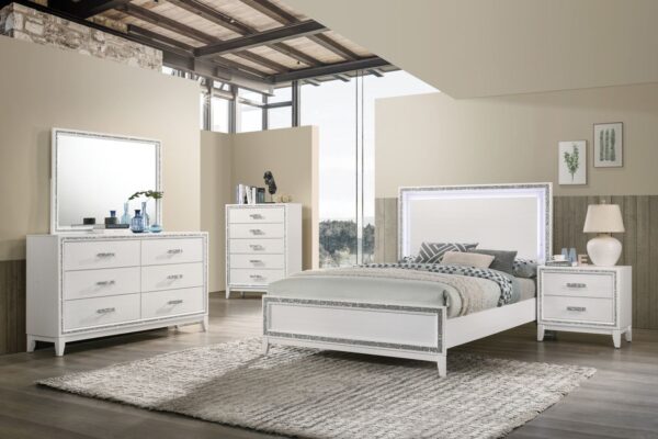 White Haiden Mirror 28454 by ACME - Image 3