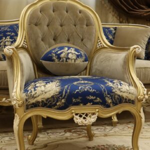 Handmade Napoleon Blue Chair 2 |