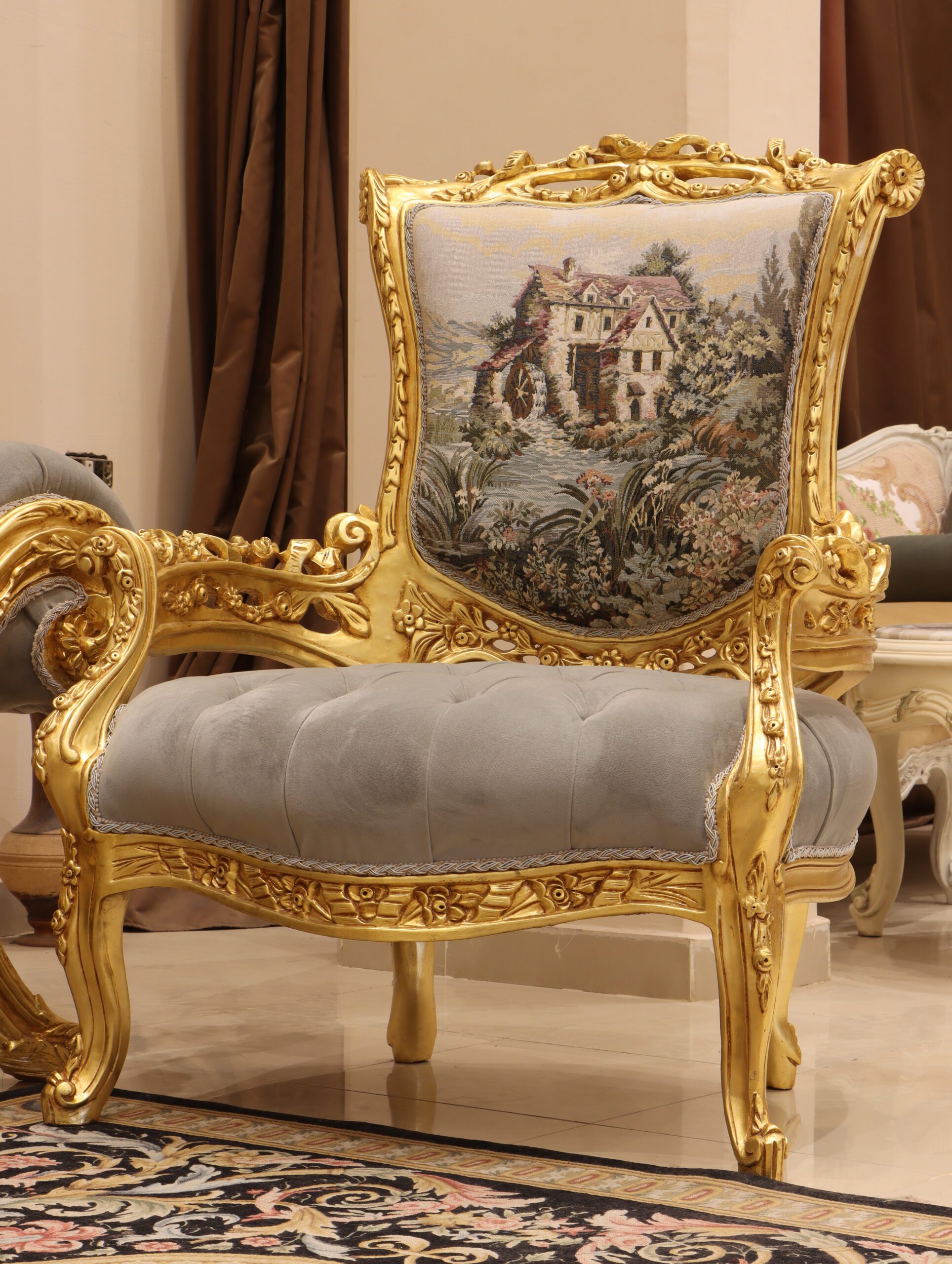 Handmade Revolution Gray Chair | Mobilia Cleopatra 3 Handmade Revolution Gray Chair - Image 1