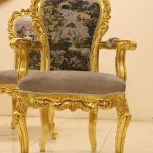 Handmade Revolution Gray Dinning Arm Chair |