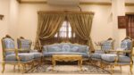 Handmade Classic Sky Blue Chair - Image 4