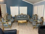 Handmade Classic Sky Blue Chair - Image 6