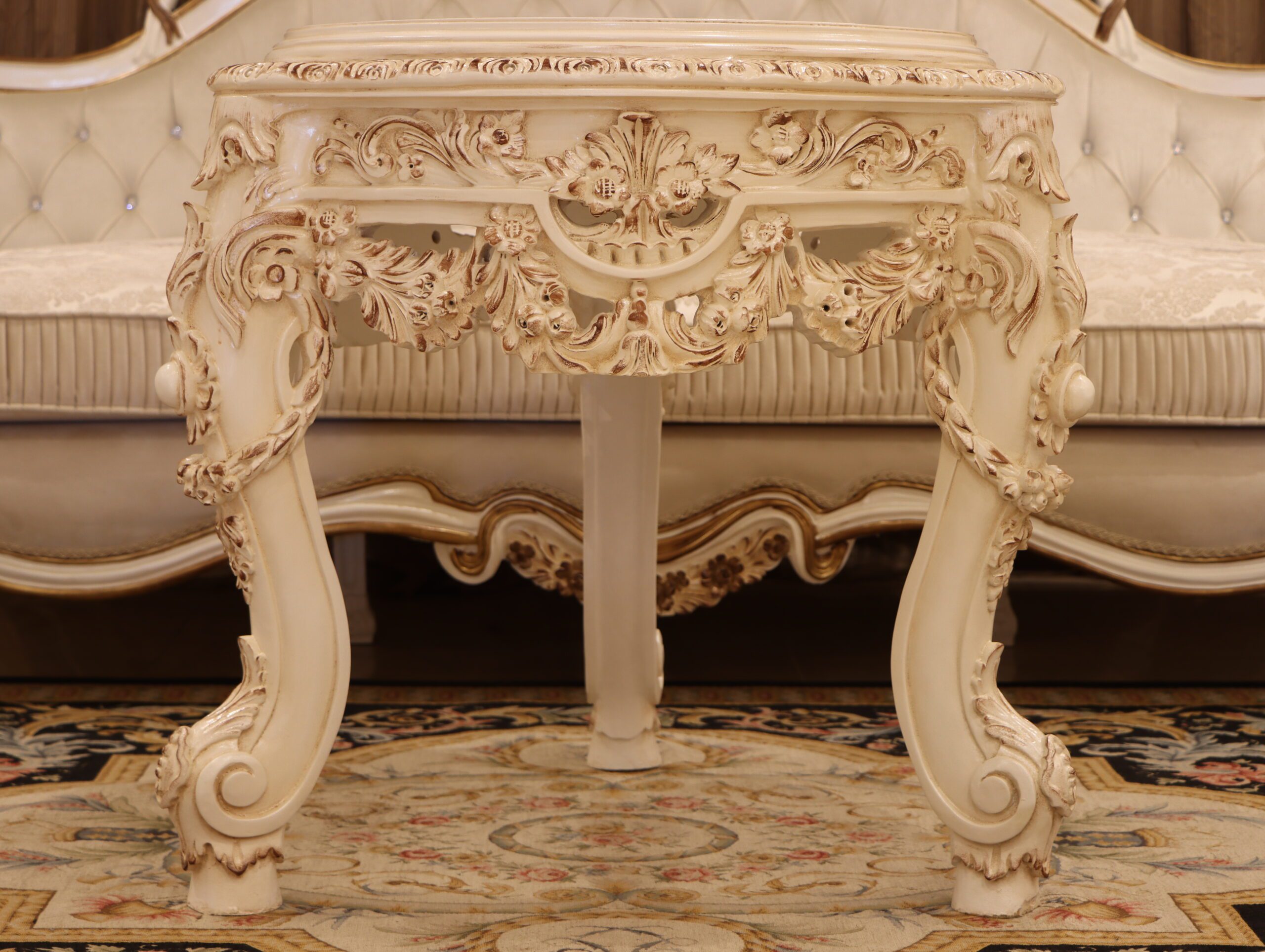 Handmade Lion End Table | Mobilia Cleopatra 3 Handmade Lion End Table - Image 1