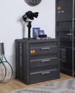Gunmetal Cargo Chest W/3 Drawers 37957 by ACME