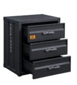 Gunmetal Cargo Chest W/3 Drawers 37957 by ACME - Image 3