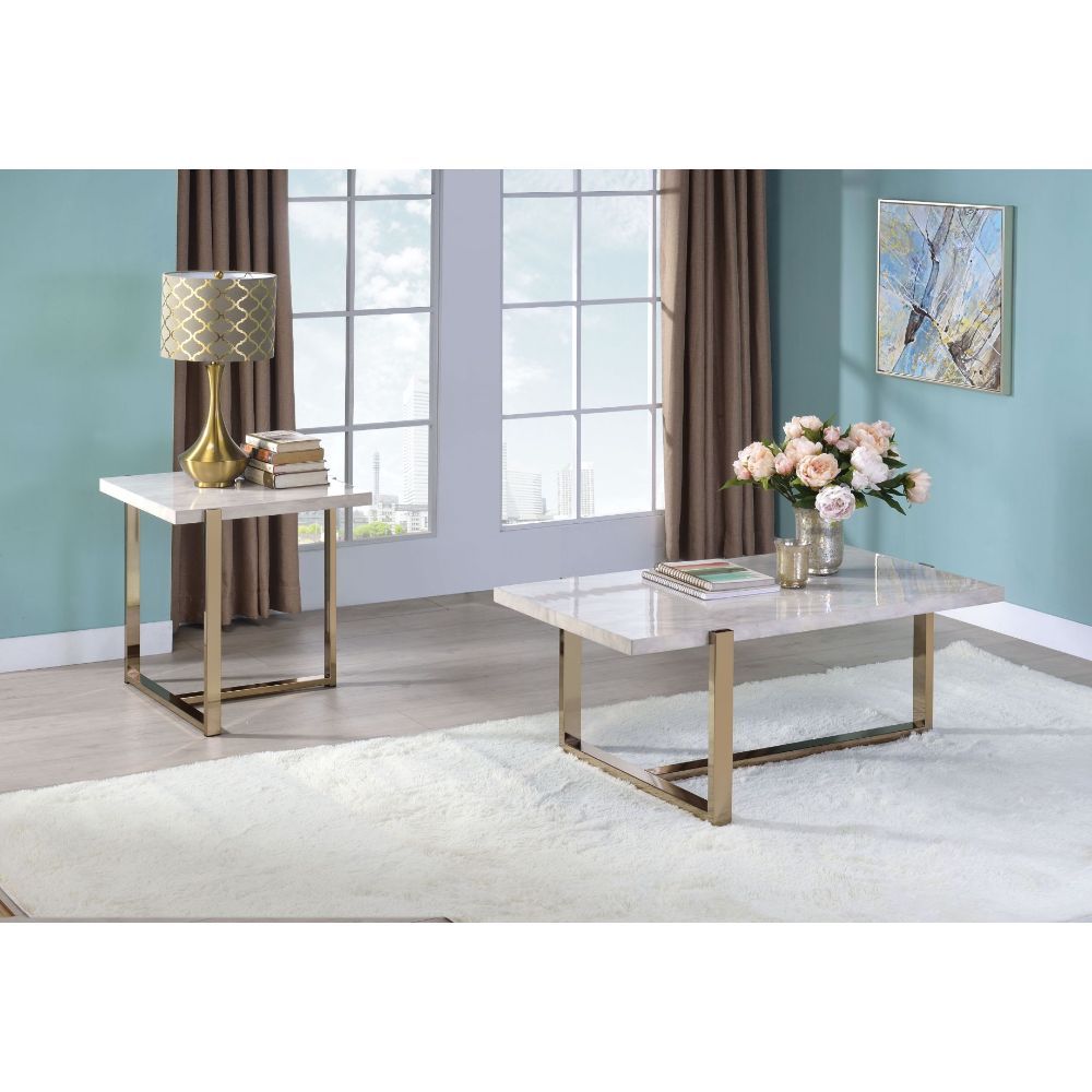 Feit Coffee Table By Acme | Mobilia Cleopatra 3 Feit Coffee Table by ACME - Image 1