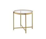 Charrot End Table By ACME in Gold – Side Tables