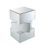 Dominic End Table 80272 By ACME in Mirrored – Side Tables – View 2