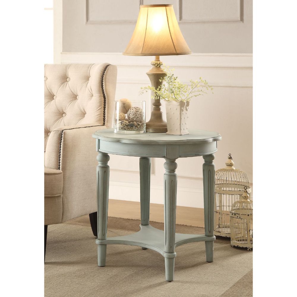 Antique Green Fordon End Table By Acme | Mobilia Cleopatra 3 Antique Green Fordon End Table by ACME - Image 1