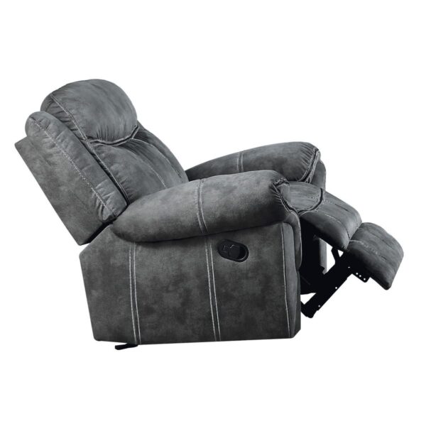 Gray Velvet Zubaida Motion Glider Recliner 55027 by ACME - Image 2