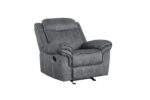 Gray Velvet Zubaida Motion Glider Recliner 55027 by ACME - Image 3