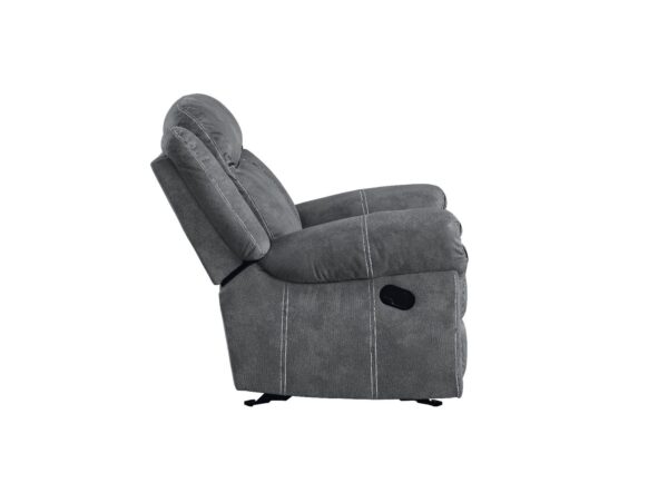 Gray Velvet Zubaida Motion Glider Recliner 55027 by ACME - Image 6