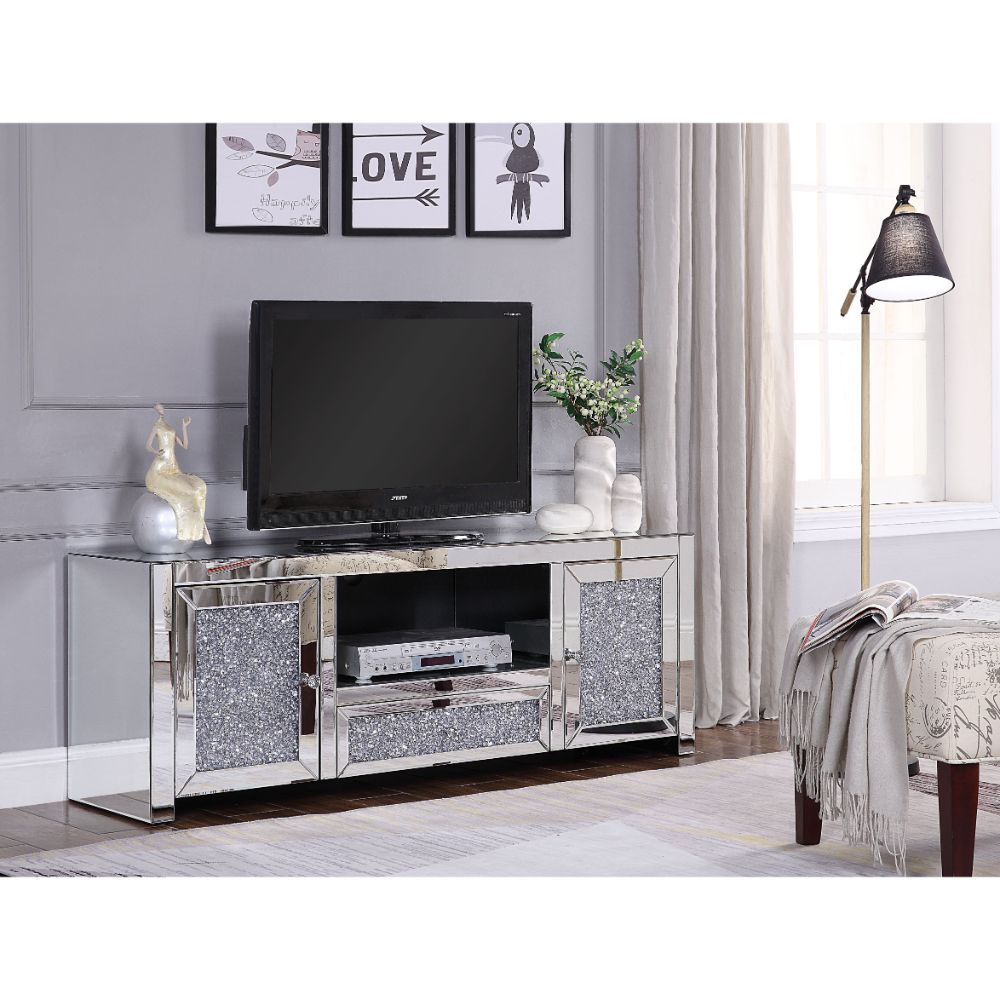 Rectangular Noralie Tv Stand By Acme | Mobilia Cleopatra 3 Rectangular Noralie TV Stand by ACME - Image 1