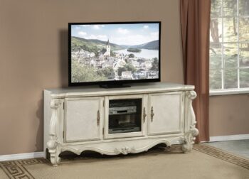 Bone White Versailles TV Stand 91324 by ACME