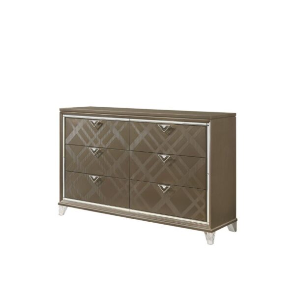 Dark Champagne Skylar Dresser 25325 by ACME - Image 4